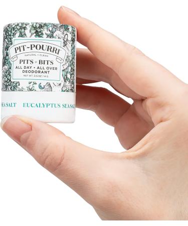 All Day All Over Deodorant Eucalyptus Sea Salt - Travel Size (0.5 Oz) | Sensitive Skin Safe | Natural & Clean | Mini Pits + Bits | DE9028 - Buy Online on GoSupps.com
