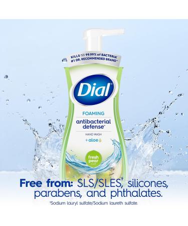 Dial Antibacterial Defense Foaming Hand Soap Fresh Pear Scent 10 Fl. Oz. 8/Carton (17000347219) - Buy Online on GoSupps.com