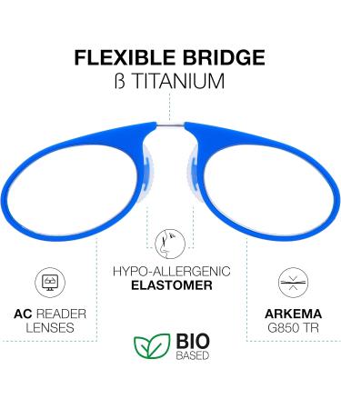 Didinsky Reading Glasses for Men & Women - Compact Lightweight Edgeless - Ideal for Travel & Reading Labels - Unisex Comfort with Adhesive Strips - Orsay Kleinbio 2.5x - Buy Online on GoSupps.com