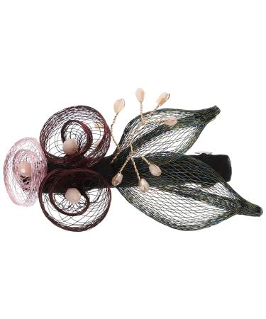 Beavorty hair barrettes hair clips ponytail clip for hair thick hair accessories barrettes for thick hair wedding hair clip girl copper wire bride big hairpin