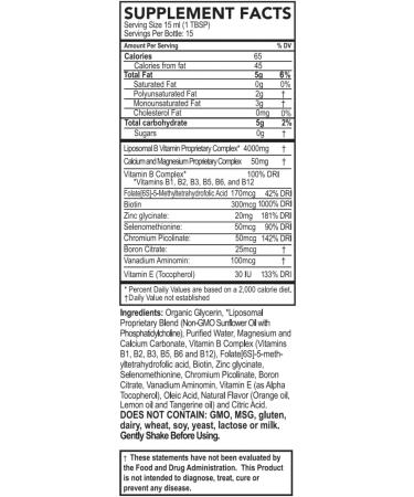 Purality Health Liposomal Vitamin B Complex Liquid Supplement - Enhanced Absorption Formula with B1, B2, B3, B5, B6, B12, Biotin & Essential Minerals - 15 Day Supply - Buy Online on GoSupps.com