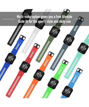 NotoCity for Garmin Forerunner 35 Band Soft Silicone Replacement Watch Strap Compatible with Forerunner 35 Smartwatch black - Buy Online on GoSupps.com