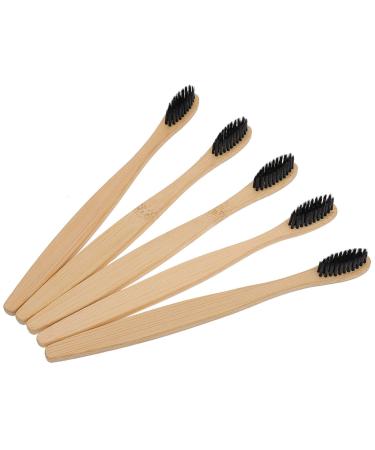 EXCEART Bamboo Toothbrushes Soft Bristles Natural Bamboo Toothbrush 10pcs