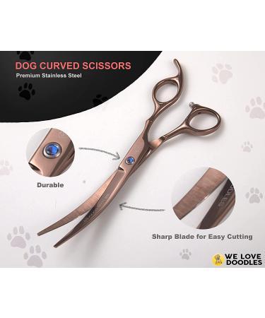 We Love Doodles Dog Grooming Scissors Kit - Curved & Thinning Shears for Goldendoodles - Buy Online on GoSupps.com