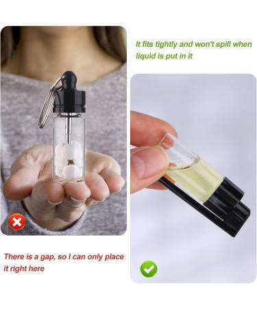 10 Pcs Mini Glass Vials With Spoons Portable Small Pocket Condiment Box Spice Dispenser Bottle Leakproof Storage Bottles Stash Bottle for Outdoor Camping Travel - Buy Online on GoSupps.com