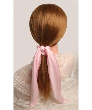 Satin Hair Scarf Scrunchies 16pcs Pack - Solid Color Bow Hair Bobbles for Women - Buy Online on GoSupps.com