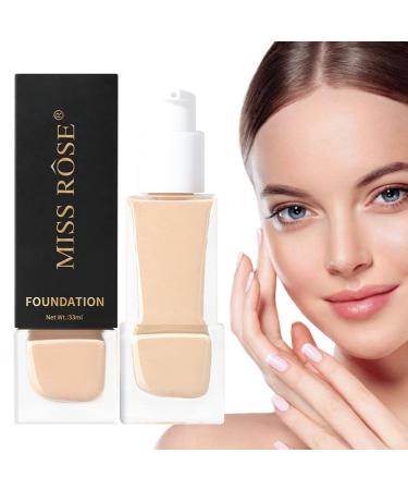 Full Coverage - 32ml Makeup for Normal and Dry Skin | Anti-Oil Makeup, Hold Up to 24 Hours, Transfer, Sweat & Water Resistant, Finish Renywosi