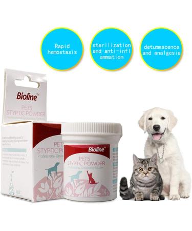 Pet Styptic Powder Anti-inflammatory and Anti Analgesic Powder for Cats and Dogs Pet Medical Supplies Styptic Powder for Traumatic Dogs(14g 1pcs) - Buy Online on GoSupps.com
