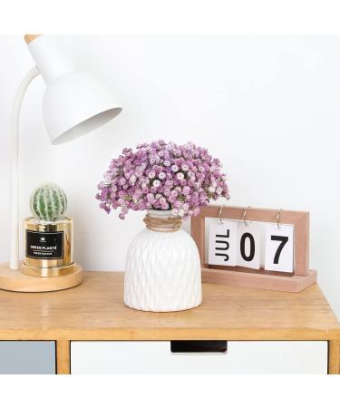 Justoyou 10 Pcs Baby's Breath Artificial Flowers - Purple Real Touch Gypsophila for Wedding Party Home Decor - Buy Online on GoSupps.com