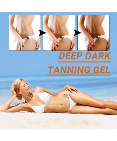Intensive Tanning Gel Natural Tanning Cream Hydrating Tanning Gel Water-Resistant for Long Lasting Dark Tan (1pc) - Buy Online on GoSupps.com