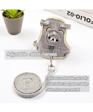 Taicols Adjustable Leash Set for Rabbits & Cats - 120cm Breathable Dishes & Soft Pet Leash for Outdoor Walking - Buy Online on GoSupps.com