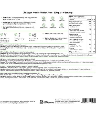 Buy Protein Works Diet Vegan Protein Shake - Vanilla Creme 500g | High-Quality Plant-Based Protein for Optimal Nutrition - Buy Online on GoSupps.com