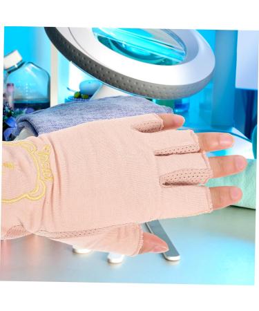 FRCOLOR 1 Pair golf glove nail UV gloves UV nail gloves UV protection gloves for nail UV protection gloves for manicure nail art anti-uv gloves UV gloves for nail thin section cotton gel - Buy Online on GoSupps.com