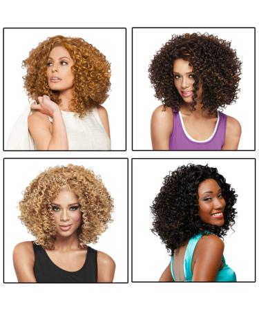 FOReverweihuajz Women's Synthetic Curly Afro Wig for Cosplay Costume | #2 - Shop Internationally - Buy Online on GoSupps.com