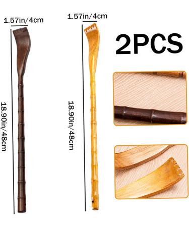 Buy Back Scratchers - 2-Pack 48.3 cm Smooth Wooden Manual Scratchers for Itching Relief - International Shipping Available - Buy Online on GoSupps.com