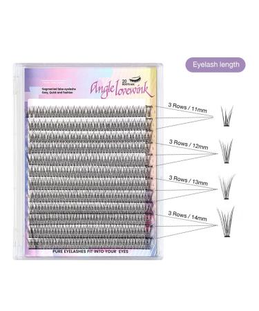 Natural C Curl Individual Lashes 11-14mm | DIY Eyelash Extension Clusters A2 | False Lashes Extension - Buy Online on GoSupps.com