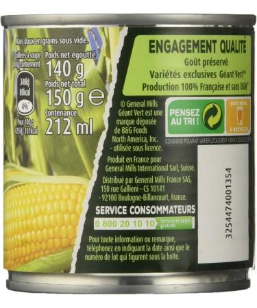 Green Giant - Extra Soft Corn 3 x 140 g - Pack of 4 - Buy Online on GoSupps.com