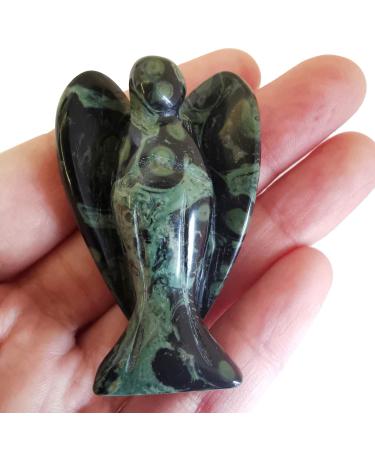 Lovionus89 of course Kambaba Jaspis Guardian Angel Statue Hand carved stone healing crystal bag figures decoration 5cm 50mm kambaba jaspis