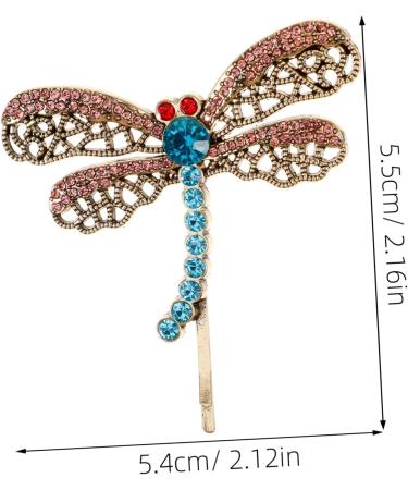 minkissy Hair Clips Butterfly Hairpin Rhinestone Brooch Hair Accessories for Women Clips Rhinestone Dragonfly Hair Clip Women Dragonfly Barrette Rhinestone Dragonfly Hairpin Metal - Buy Online on GoSupps.com