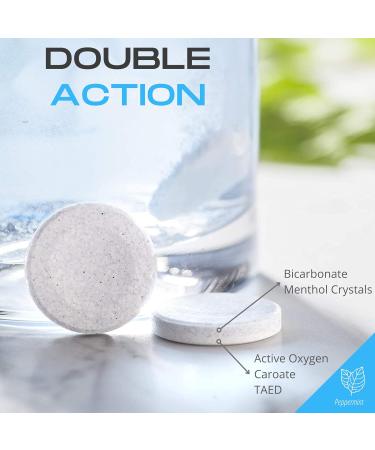 36 Antibacterial Cleaning Tablets for Retainers & Aligners | 2-in-1 Active Oxygen Formula | Mint Flavor - 5 Weeks Supply - Buy Online on GoSupps.com