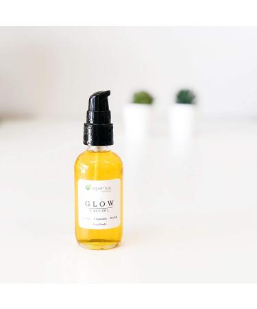 Glow Turmeric & Rosehip Face Oil - Natural Organic Moisturizer with Turmeric & Chamomile - 2 oz - Buy Online on GoSupps.com
