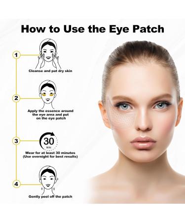 Buy Hotodeal Under Eye Patches (10 Pairs) - Overnight Eye Mask for Puffy Eyes & Dark Circles Anti-Wrinkle Firming Skin Care 100% Water-Soluble White Eye Patch - Buy Online on GoSupps.com