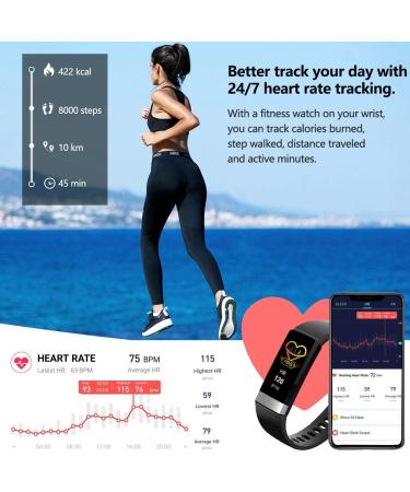 MorePro Fitness Activity Tracker: Heart Rate, Blood Pressure, Blood Oxygen, HRV, Sleep Tracking, Calorie Counter - IP68 Waterproof Smart Watch for Men & Women (Black) - Buy Online on GoSupps.com