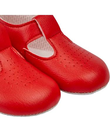 Early Days Baypods Baby Shoes B625 | Soft Soled Pre Walker T Bar Style Shoes | Made in England | Red - Buy Online on GoSupps.com
