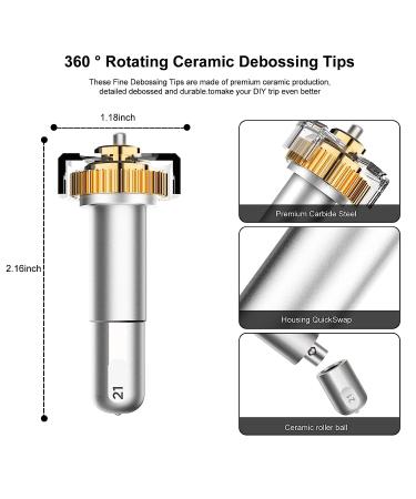 Fine Debossing Tips for Cricut Maker - QuickSwap Embossing Tools for Various Materials - Buy Online on GoSupps.com