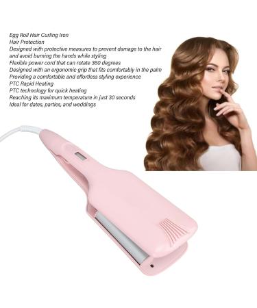 3 Barrel Hair Waver 70W Portable CurlingAdjustable Rapid Heating Curling Wand for All Hair Lengths (Pink) (UK Plug) - Buy Online on GoSupps.com