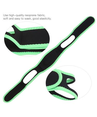 Anti Snoring Chin Strap | Jaw Support Belt for Men | Snoring Solution with Breath Correction | Summer Sleep Essential | Fluorescent Green Edging - Buy Online on GoSupps.com