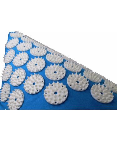Acupressure Massage Mat 80x51 cm (Blue) - Relaxation & Pain Relief | Premium Nail Mat for Body and Mind - Buy Online on GoSupps.com