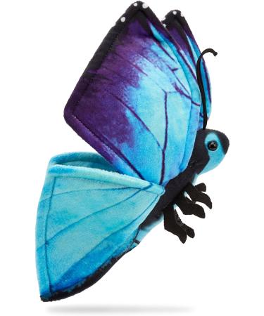 Zappi Co 100% Recycled Plush Blue Morpho Butterfly Toy - 28.5cm | Eco-Friendly Stuffed Animal for Newborns - Buy Online on GoSupps.com