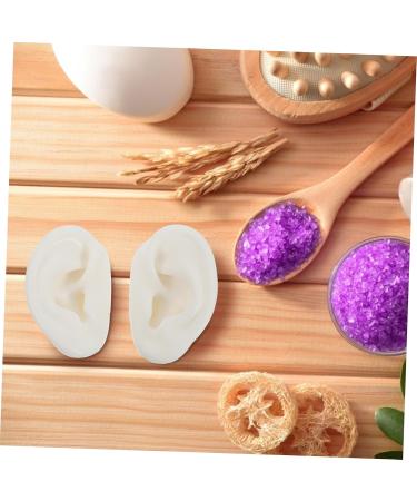 LIFKOME 1pair Silicone Ear Model Realistic Artificial Ear for Jewelry Display and Piercing Practice and Lifelike Design for Beauty Shops and Centers - Buy Online on GoSupps.com