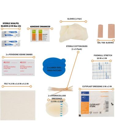 BlisterPod Advanced Blister Kit (18 Pc. Set) for Sport & Outdoors | Foot Blister Prevention & Treatment | Travel/Hiking/Running/Sports - Buy Online on GoSupps.com