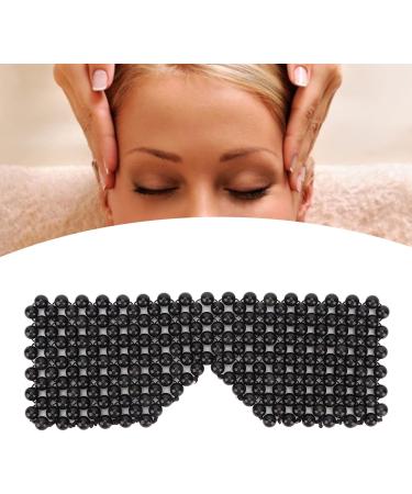 Ververt Touch Jadestone Eyebinde - Premium Eye Massage Tool for Sleep Reduces Edema & Relieves Eye Fatigue - Black - Buy Online on GoSupps.com
