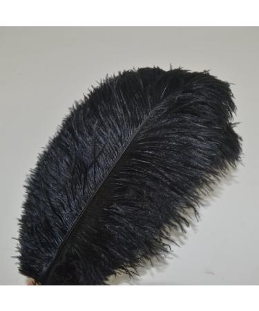 Sowder 10pcs Black Ostrich Feathers 12-14inch for Home Wedding Decoration - Buy Online on GoSupps.com