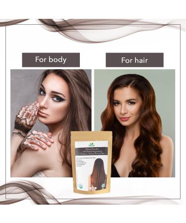 Naturel Anytime Henna Chestnut with Hibiscus 100g USDA Organic - Pack of 1 - Buy Online on GoSupps.com