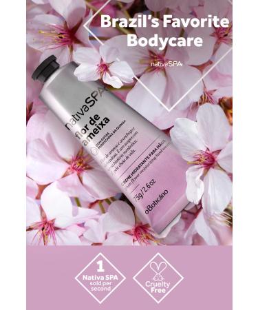 Boticario Nativa Spa Plum Flower Hand Moisturizing Cream 75g - 2.64 Oz - Buy Online on GoSupps.com