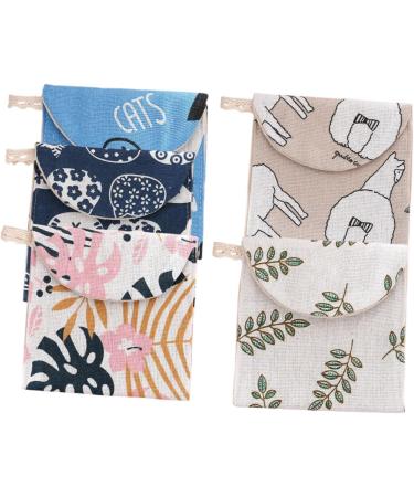 Healifty 20 Pcs Sanitary Napkin Storage Bag - Leaf Knitted Fabric, Gray Bottom - Pack of 4 (1 Count) - Buy Online on GoSupps.com