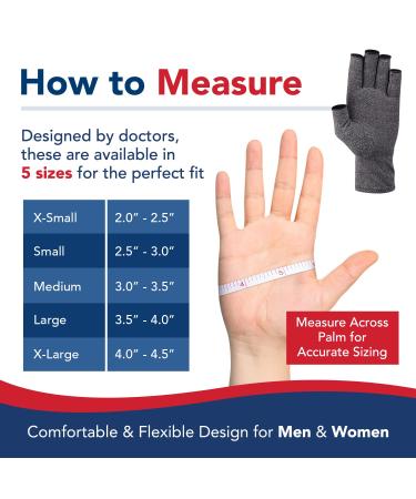 Doctor Developed Compression Gloves for Arthritis - 2 Pairs S - Carpal Tunnel Support with Handbook - Pain Relief for Women - Buy Online on GoSupps.com