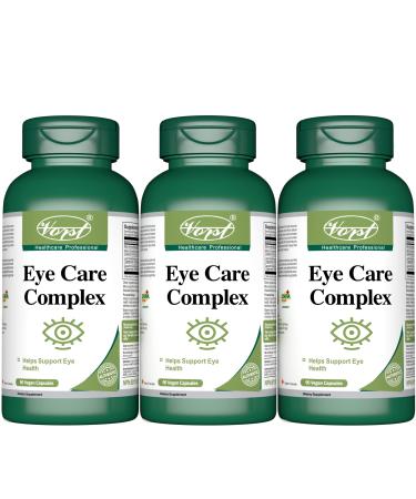 VORST Eye Care Supplement 90 Vegan Capsules | Contains Bilberry Lutein Zeaxanthin & Beta Carotene | Vision Supplement for Eyesight | Non GMO | Powder Pills | 3 Bottles 90 count (Pack of 3)