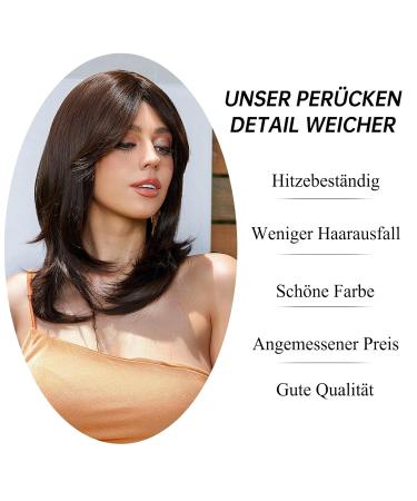 Testar 18 Inch Brown Wigs for Black Women | Glue-Free Shoulder Length Wigs for Daily Use & Parties - Buy Online on GoSupps.com