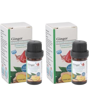 2 x 10ml Essential Ginger Oil - Herbal Extract for Sugar Control & Blood Sugar Regulation | Health Care Essential Oil - Buy Online on GoSupps.com