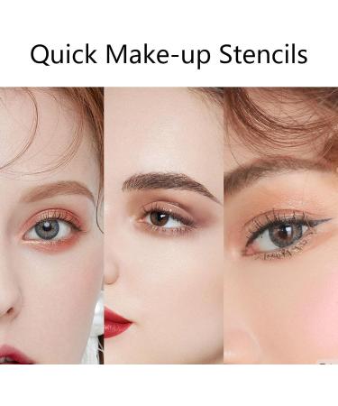 4 Eye Shadow Stencil Cat Eye Makeup Template Stickers | Eyeshadow Stamp Pads Stencils Stickers Kit for Eyes Multipurpose Eye Makeup 4 Pcs 01 - Buy Online on GoSupps.com