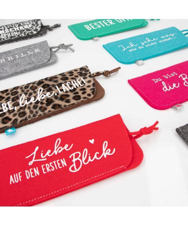 Depesche 11838-047 Light Blue Felt Glasses Case - Don't Forget Me! | Stylish & Unique International Shipping - Buy Online on GoSupps.com