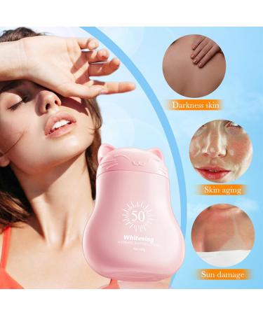 Protection solaire blanchissante et hydratante avec effet claircissant cr me de jour SPF 50+ contre les taches pigmentaires unifie le teint de la peau claircit corrige le teint de la peau et - Buy Online on GoSupps.com