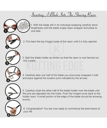 Buy Kutting Edge Professional Straight Edge Razor - Brown Wood Handle Comes with 10 Derby Double Edge Blades - Perfect for Barbers & Shaving Enthusiasts - International Shipping Available - Buy Online on GoSupps.com