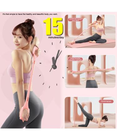 Premium Figure 8 Resistance Bands for Full Body Workout | Elastic Stretch Bands for Arms Back Legs & Shoulders | Yoga Pilates & Physical Therapy | Home Gym Equipment - Buy Online on GoSupps.com
