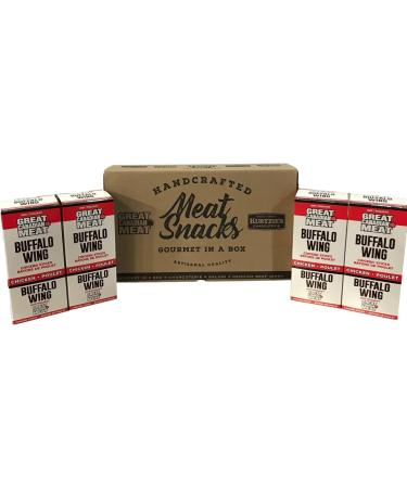 Hot Buffalo Wing Chicken Sticks Bulk Box 72 x 25g by Great Canadian Meat Meat Stick Snacks Bulk Pepperoni Sticks Box for Carnivores. Perfect for Snacking Gluten Free High in Protein - Buy Online on GoSupps.com